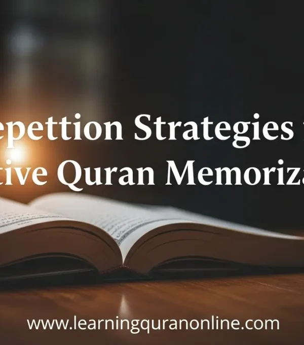 Repetition Strategies for Effective Quran Memorization