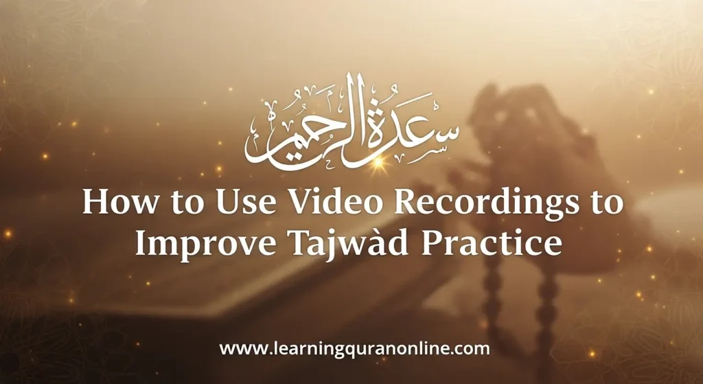How to Use Video Recordings to Improve Tajwīd Practice