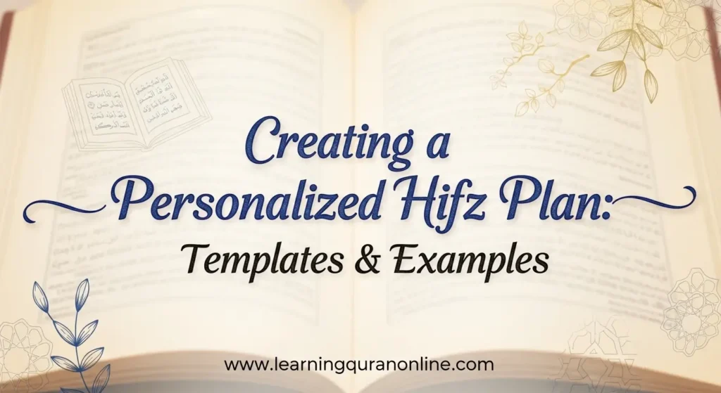Creating a Personalized Hifz Plan: Templates & Examples