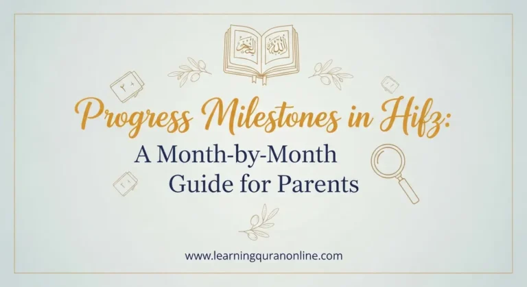 Progress Milestones in Hifz: A Month-by-Month Guide for Parents
